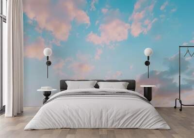 Gentle_Sky_Background_at_Sunset_time_natural_colors_ Wall mural