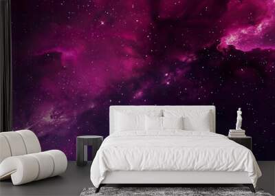 Pink_galaxy_night_sky_Space_background Wall mural