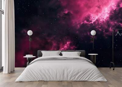 Pink_galaxy_night_sky_Space_background Wall mural