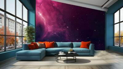 Pink_galaxy_night_sky_Space_background Wall mural