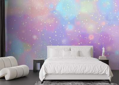 Unicorn_colorful_background_rainbow_pattern Wall mural