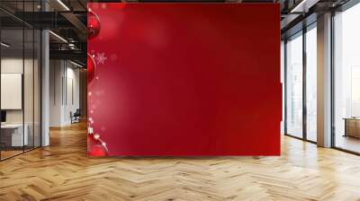 Vecteezy_Merry_Red_christmas_background Wall mural