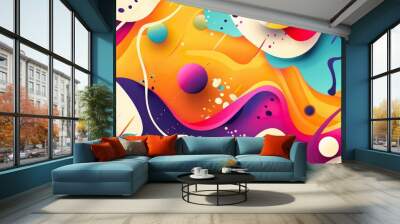 Colorful_banner_fashion_background Wall mural