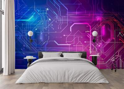 circuit board background Wall mural