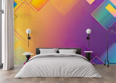 Color_gradient_simple_and_beautiful_dreamy_geometri Wall mural