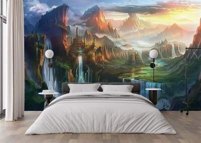 fantasy_scenery_artists Wall mural