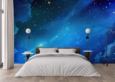 Milky_way_Outer_space_night_sky_Space_background Wall mural