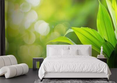 Nature_green_canva_background Wall mural