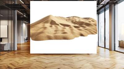 Pile_desert_sand_dune_isolated_on_white_background Wall mural