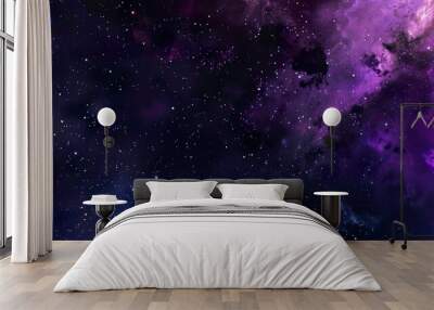 Pink_Cosmos_night_sky_Space_background Wall mural