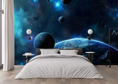 Space_nebula_Star_field_night_sky_Space_background Wall mural