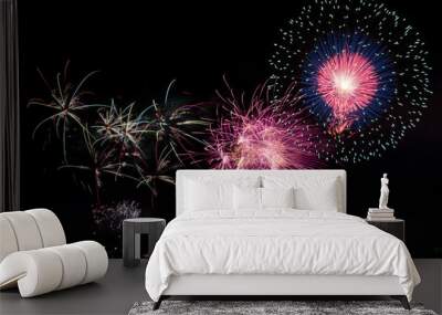 fireworks Wall mural