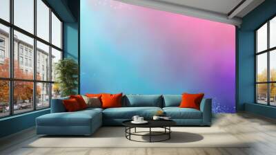 Vibrant gradient wallpaper with blue, pink, and purple hues featuring textured noise and grain effects for eye-catching web banner design Wall mural