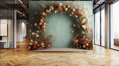 vintage floral arch backdrop for photography studio elegance Wall mural