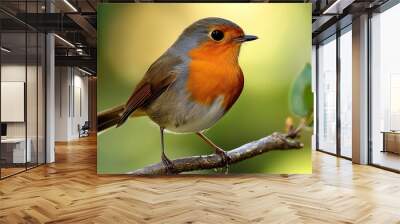 Robin bird --ar 16:9 --style raw --v 6.1 Job ID: a1cb879c-0fe5-4abb-a423-0a6a1908b467 Wall mural