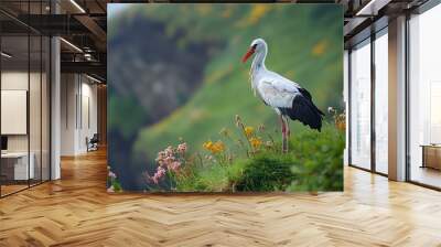 Stork --ar 16:9 --style raw --v 6.1 Job ID: 758a5524-bc9e-421c-8727-6db2c728a67b Wall mural