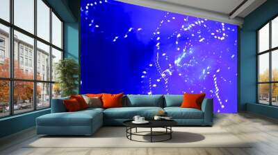 abstract blue background with stars Wall mural