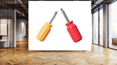 Cartoon spanner, tongs and so on, repair tool, 3d rendering. Wall mural