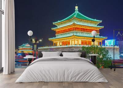 The classic architectures of Xian city of China. Wall mural