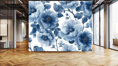 Vintage floral texture art background
 Wall mural