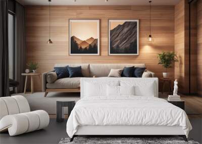 Ideas of wooden wall decors Wall mural