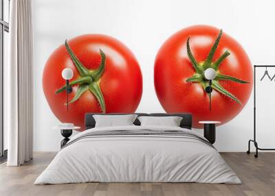 tomato isolated on white background Wall mural