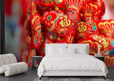 The Spring Festival China traditional ornaments Wall mural