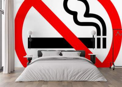 No smoking sign Wall mural