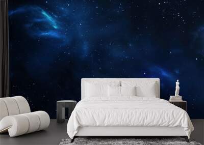 Dark_blue_Blue_space_Starry_Space_background Wall mural