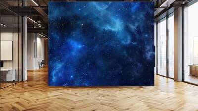 Dark_blue_Blue_space_Starry_Space_background Wall mural