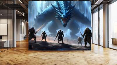 Epic Fantasy Realm: Breathtaking Artistry in Role Playing Game Visuals Wall mural