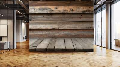 Rustic wooden plank texture perfect for vintage backgrounds or tabletops Wall mural