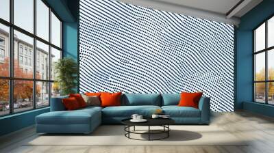 Seamless abstract background featuring blue halftone dots for modern design inspiration Wall mural