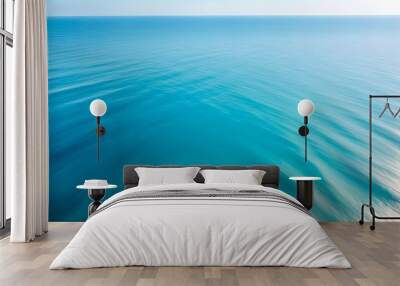 Serene summer waters shimmering under the warm sunlight Wall mural