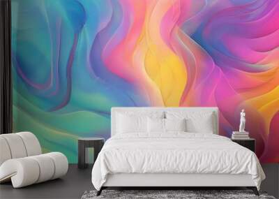 vibrant abstract color pattern creating a dynamic and engaging background design Wall mural