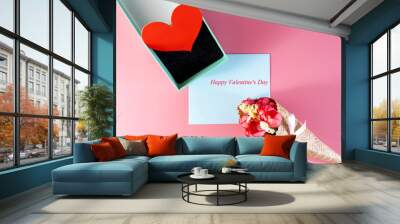 art valentine's greeting card Wall mural