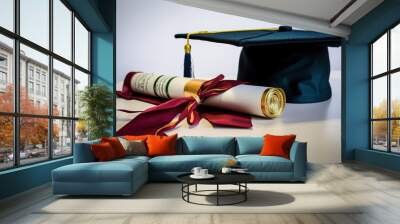 Doctoral graduation hat Wall mural