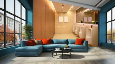 Interior view of modern bathroom in hotel mall Wall mural