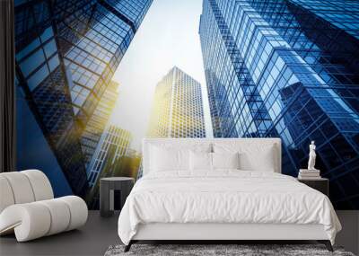 Urban Architecture Office of Building Business District.. Wall mural