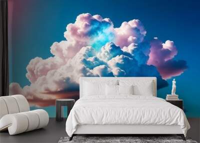 Colorful clouds at dusk Wall mural