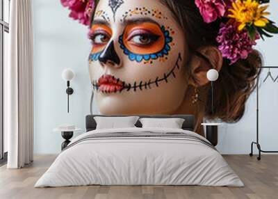 Halloween makeup for women, Easter makeup for women Wall mural