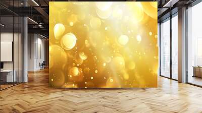 Gradient Light Effect Gold - a luxurious and captivating visual. The gradient light effect in gold creates an enchanting and opulent backdrop. Wall mural