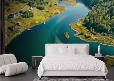 Beautiful_Nature_Norway_aerial_photography._ Wall mural