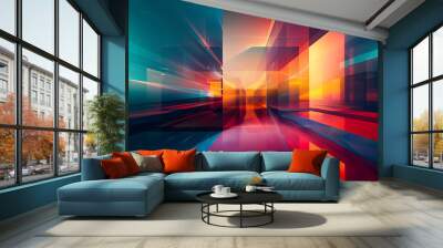 abstract technology background Wall mural