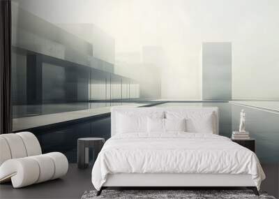 city skyline Wall mural