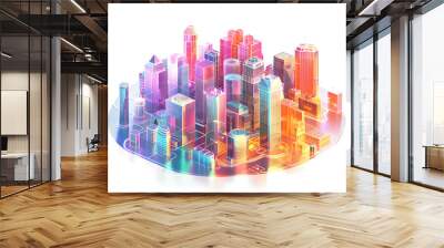 city skyline Wall mural