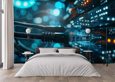 electric network Wall mural