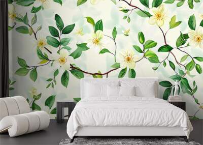 floral pattern Wall mural