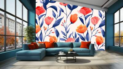 floral pattern Wall mural