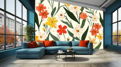 floral pattern Wall mural